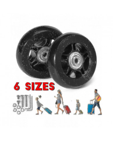 Silent Trolley Case Valise Universal Wheel Rubber Runner Valise Bearing Repair Kit -45mm * 18mm-bebetter
