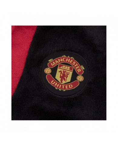 Manchester United Boys Robe de chambre Robe à capuche Fleece Kids OFFICIAL Football