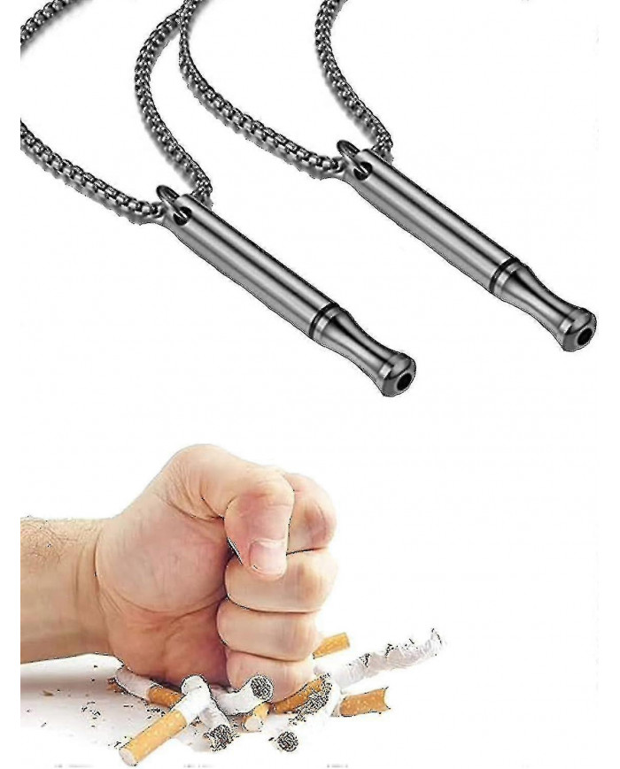 2x Collier Respirer Arrêter de Fumer, Collier Soulagement de l’Anxiété Lacadevpe, Collier Respiration Aide Arrêter [...]