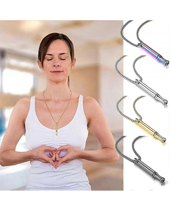 2x Collier Respirer Arrêter de Fumer, Collier Soulagement de l’Anxiété Lacadevpe, Collier Respiration Aide Arrêter [...]