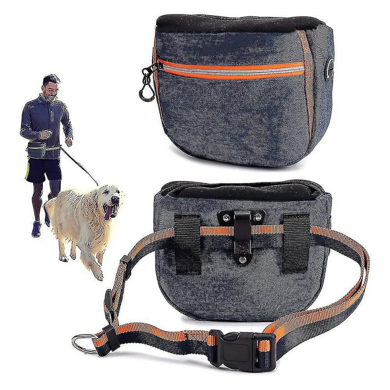 Sac de poche de friandises pour chiens pour l’entraînement, fermeture sac de promenade portable pour chiens