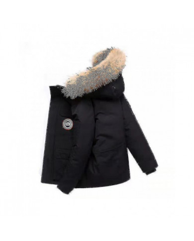 Manteau d'hiver à capuchon matelassé pour hommes Manteau d'outillage décontracté