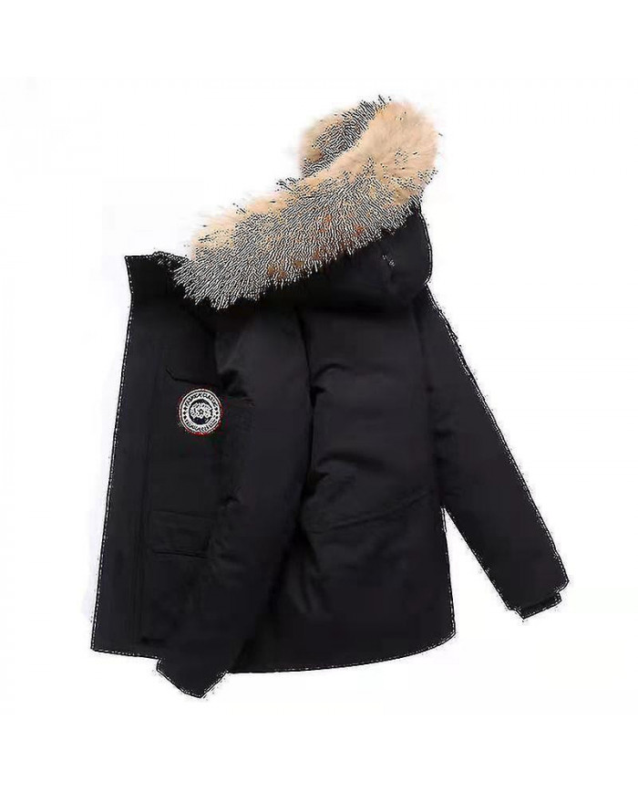 Manteau d'hiver à capuchon matelassé pour hommes Manteau d'outillage décontracté