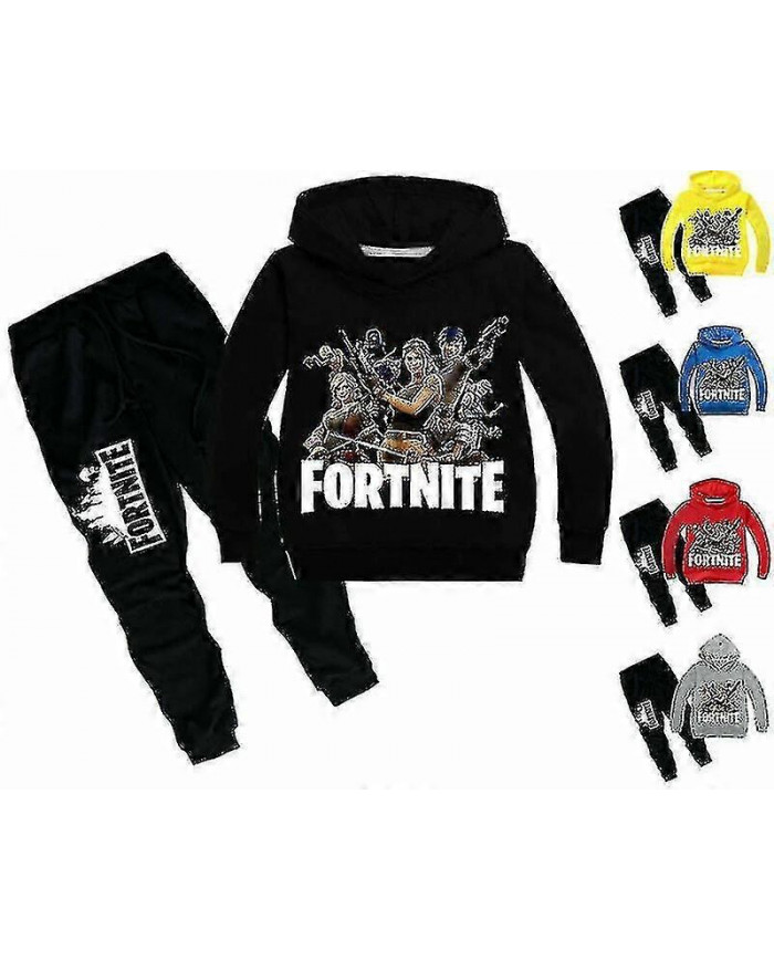 Enfants Fortnite Hoodie Pantalon Costume Survêtement à manches longues Sportswear Set