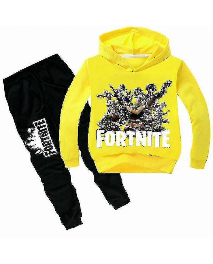 Enfants Fortnite Hoodie Pantalon Costume Survêtement à manches longues Sportswear Set