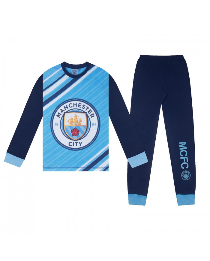 Manchester City Boys Pyjamas Long Sublimation Kids CADEAU DE FOOTBALL OFFICIEL
