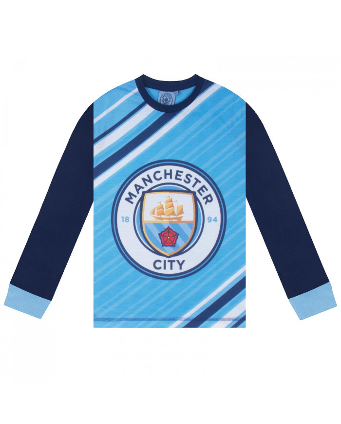 Manchester City Boys Pyjamas Long Sublimation Kids CADEAU DE FOOTBALL OFFICIEL