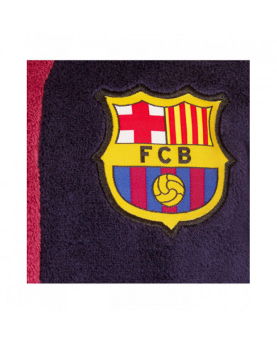 FC Barcelona Boys Robe de chambre Robe à capuche Fleece Kids CADEAU OFFICIEL de football