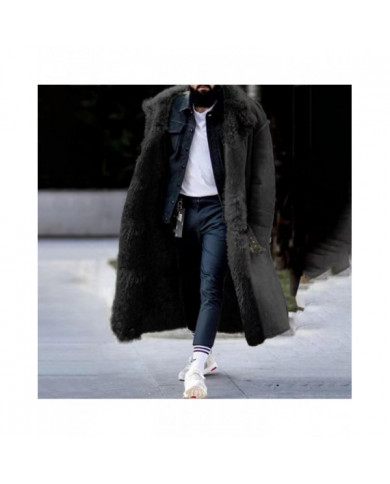 Veste d'hiver en fourrure épaisse pour hommes mi-longue Plus Size Design Outwear Cadeau idéal pour les hivers extrêmes