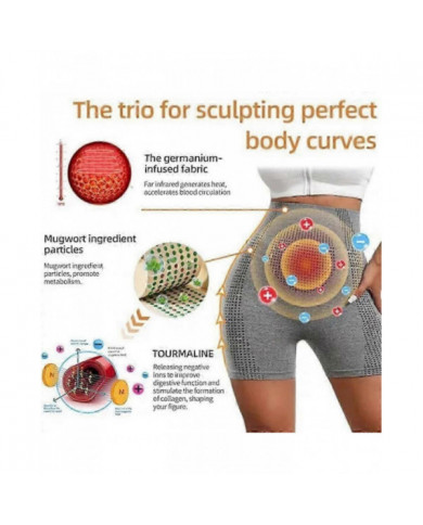 Micro-Vibration Massage Module Ice Silk lon Fiber Repair Shaping Shorts