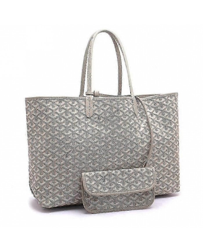 Sac fourre-tout en cuir PU pour femmes Sac à bandoulière portable de grande capacité Poche de plage étanche - R