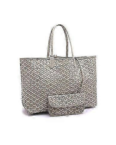 Sac fourre-tout en cuir PU pour femmes Sac à bandoulière portable de grande capacité Poche de plage étanche - R