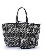 Sac fourre-tout en cuir PU pour femmes Sac à bandoulière portable de grande capacité Poche de plage étanche - R