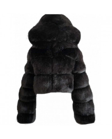 Manteau de fausse fourrure Femmes avec capuche Manteaux à bulles coupés Polaire Vestes courtes chaudes Plus [...]
