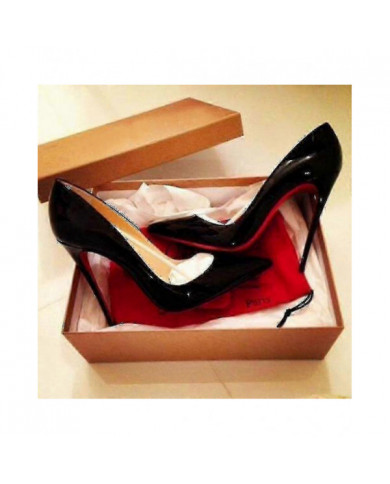 Escarpins sexy à fond rouge pour femmes - Chaussures fines à talons hauts à bout pointu (6 cm / 8 cm / 10 cm) - [...]