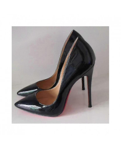 Escarpins sexy à fond rouge pour femmes - Chaussures fines à talons hauts à bout pointu (6 cm / 8 cm / 10 cm) - [...]