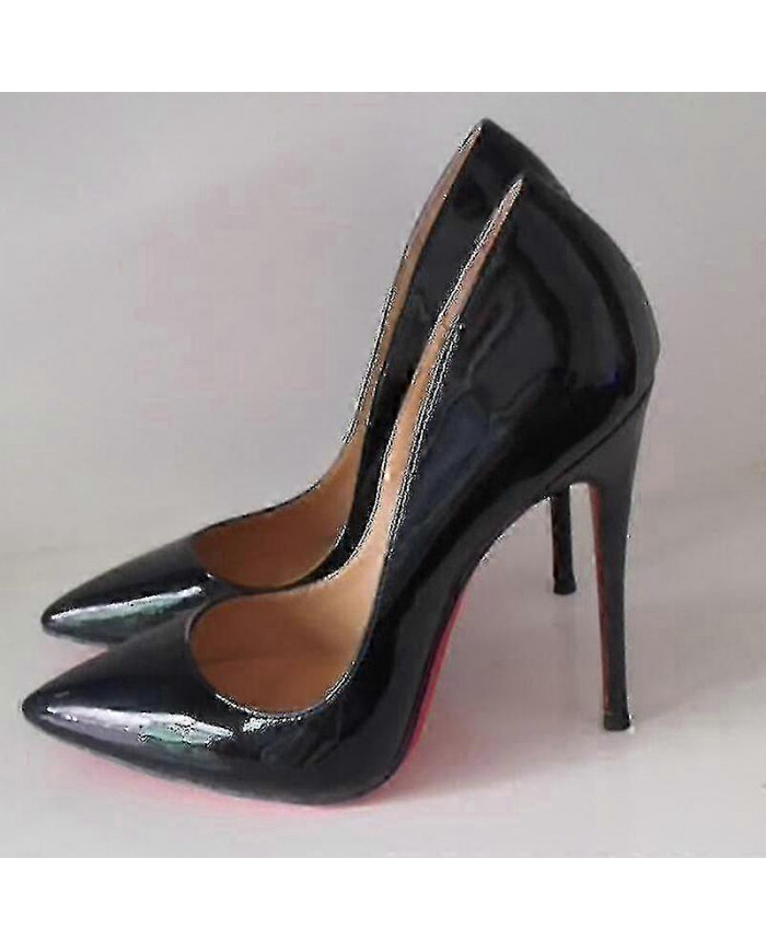 Escarpins sexy à fond rouge pour femmes - Chaussures fines à talons hauts à bout pointu (6 cm / 8 cm / 10 cm) - [...]