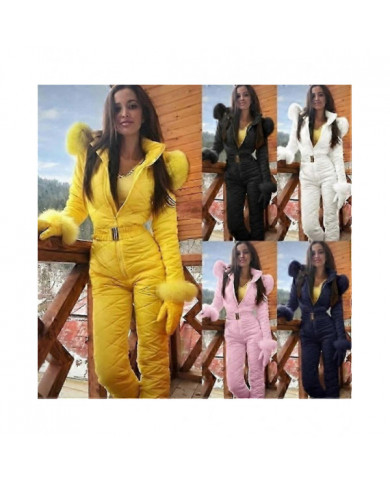 Femmes Hiver Chaud Snowsuit Sports de plein air Pantalon Ski Suit Combinaison imperméable