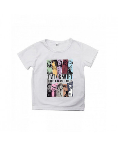 6-10 ans Enfants Filles Taylor Swift The Eras Tour T-shirt Imprimé À Manches Courtes Col Ras du Cou D’été T-shirts [...]