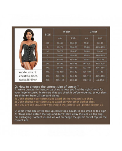 Szivyshi Women's Overbust Sweetheart Lace Up Plastic Bones Corset Bustier Top