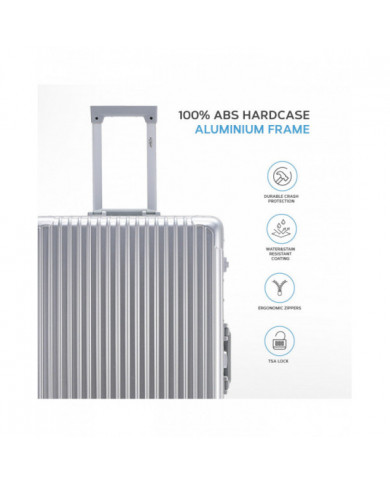 Valises de voyage très durables Enregistrement dans les bagages de cabine Abs Hard Shell Carry On Valises haut de gamme