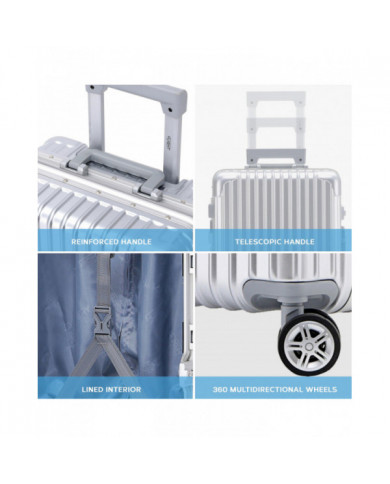 Valises de voyage très durables Enregistrement dans les bagages de cabine Abs Hard Shell Carry On Valises haut de gamme