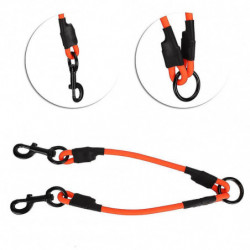 Dog Leash for Outdoor Walking,PVC Waterproof, Metal Buckle, 8mm Length, Orange