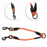 Dog Leash for Outdoor Walking,PVC Waterproof, Metal Buckle, 8mm Length, Orange