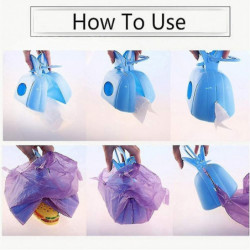 2pcs Dog Poop Scooper Poo Bags For Dog Automatic Pooper Scooper Poo Picker For Dogs Poop Clamp Cleaner