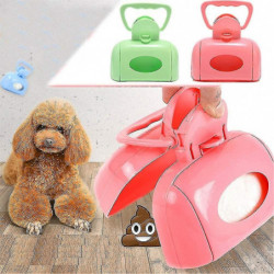 2pcs Dog Poop Scooper Poo Bags For Dog Automatic Pooper Scooper Poo Picker For Dogs Poop Clamp Cleaner