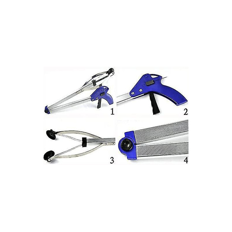 Pince à pince pliante télescopique, pince en aluminium pour ramasser les ordures de gros objets