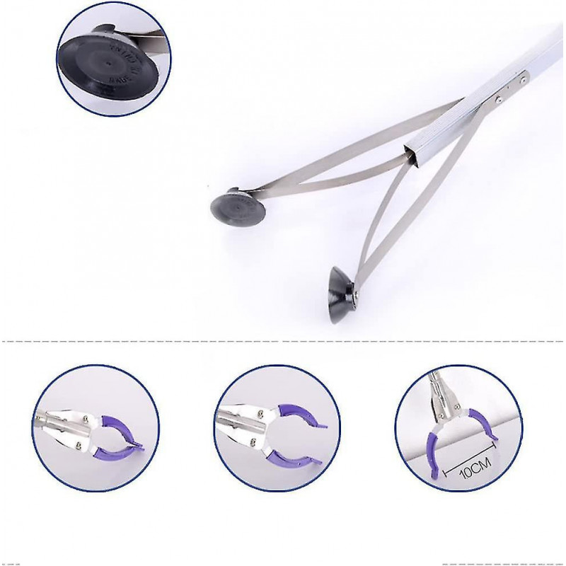 Pince à pince pliante télescopique, pince en aluminium pour ramasser les ordures de gros objets