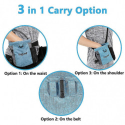 Sac de friandises pour chien avec taille adjable, pochette de sac Wal pour animaux de compagnie avec sac de caca