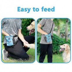 Sac de friandises pour chien avec taille adjable, pochette de sac Wal pour animaux de compagnie avec sac de caca