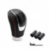 Manuel universel en cuir Voiture Gear Stick Shift Knob Shifter Levier de vitesses Pièces de levier de vitesse