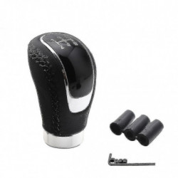 Manuel universel en cuir Voiture Gear Stick Shift Knob Shifter Levier de vitesses Pièces de levier de vitesse