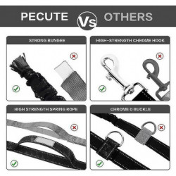 Pet Training Pockets, Pet Snack Bags, Walking Dog Artifacts, Convenient Running Pockets, Hands-free Dog Leashes Blue