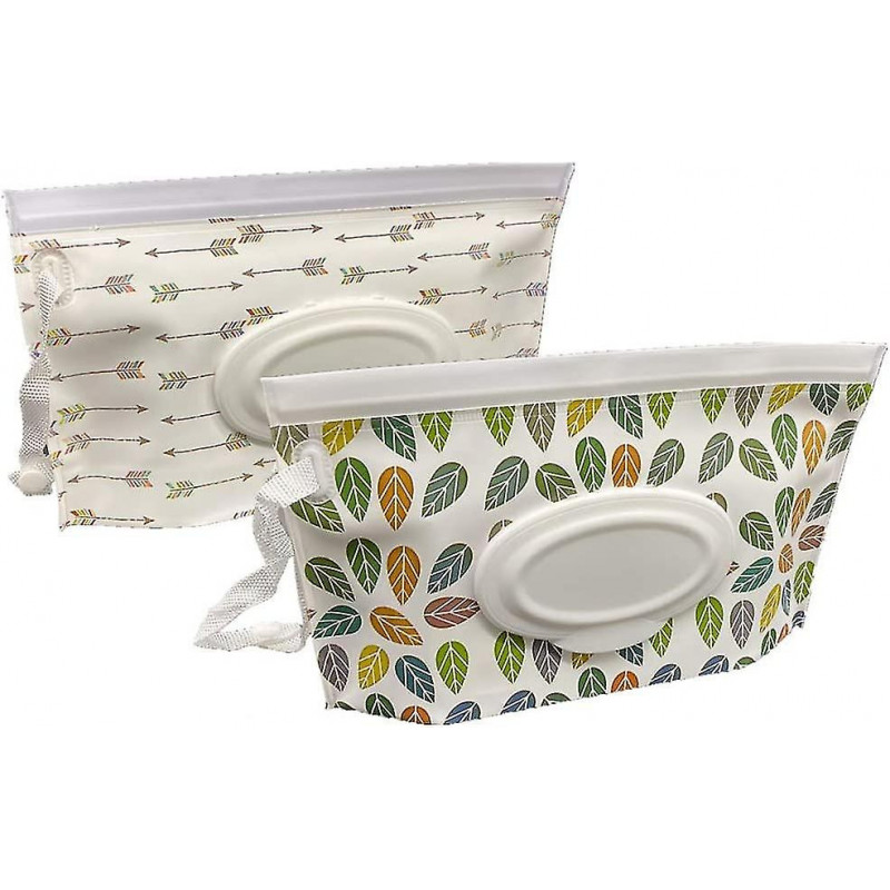 Portable Wet Wipe Pouch Dispenser, Reusable Baby Diaper Disposal Bags, Refillable Personal Travel Clutch Dispenser [...]