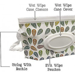 Portable Wet Wipe Pouch Dispenser, Reusable Baby Diaper Disposal Bags, Refillable Personal Travel Clutch Dispenser [...]