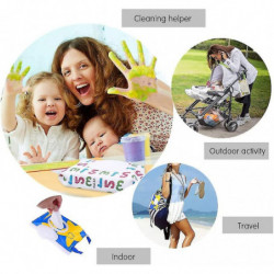 Portable Wet Wipe Pouch Dispenser, Reusable Baby Diaper Disposal Bags, Refillable Personal Travel Clutch Dispenser [...]