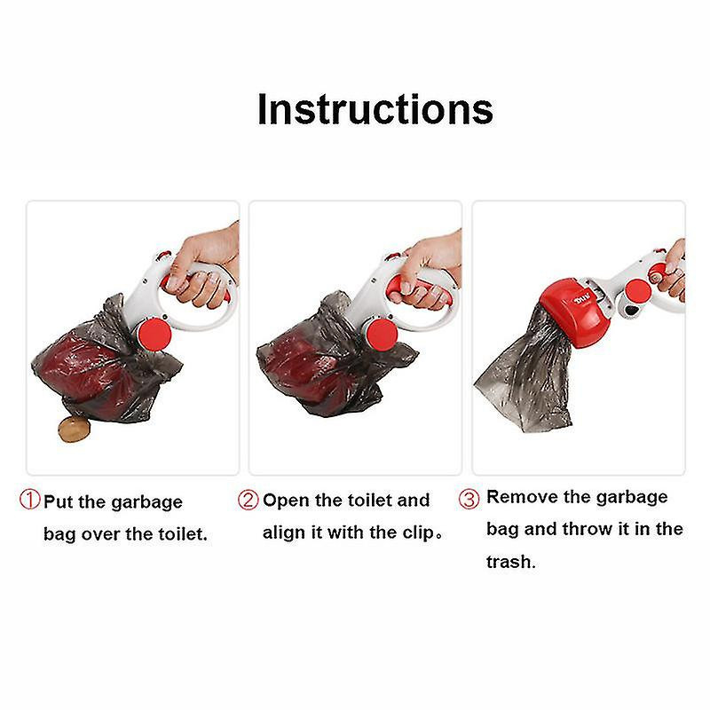 Pooper Scooper, Portable Dog Poop Scooper, Sanitary Dog Waste Pick Up WHBYV