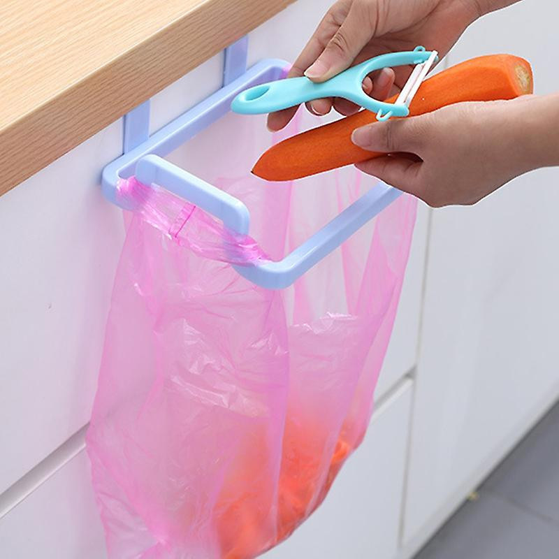 Good Load Capacity Hanging Trash Bag Rack Plastic Towel Holder Garbage Bag Rack Kitchen Gadgets JIKAIX