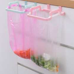 Good Load Capacity Hanging Trash Bag Rack Plastic Towel Holder Garbage Bag Rack Kitchen Gadgets JIKAIX