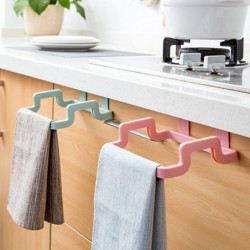 Good Load Capacity Hanging Trash Bag Rack Plastic Towel Holder Garbage Bag Rack Kitchen Gadgets JIKAIX