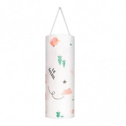 1 Set Garbage Bag Storage Bag Keep Tidy Large Opening Wall Mount Plastic Bag Holder for Kitchen JIKAIX