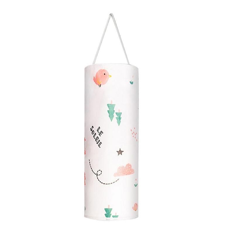 1 Set Garbage Bag Storage Bag Keep Tidy Large Opening Wall Mount Plastic Bag Holder for Kitchen JIKAIX