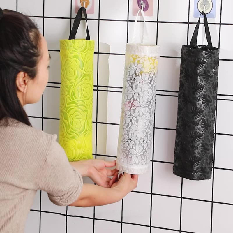 Hanging Garbage Bag Organizer Plastic Bag Holder Dispenser Holders