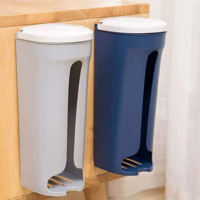 Hangable Trash Bag Container Garbage Bag Storage Holder For Bedroom Bathroom