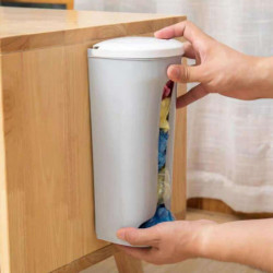 Hangable Trash Bag Container Garbage Bag Storage Holder For Bedroom Bathroom