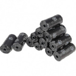 Poop Bags For Dogs, Cats, Pets, Black, 12 Rolls (180 Total)